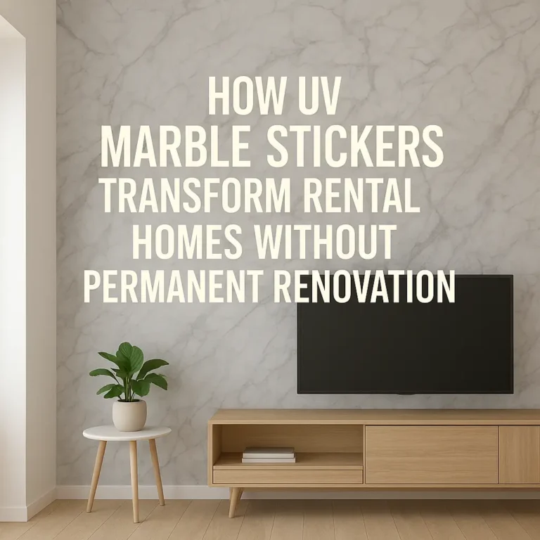How UV Marble Stickers Transform Rental Homes Without Permanent Renovation