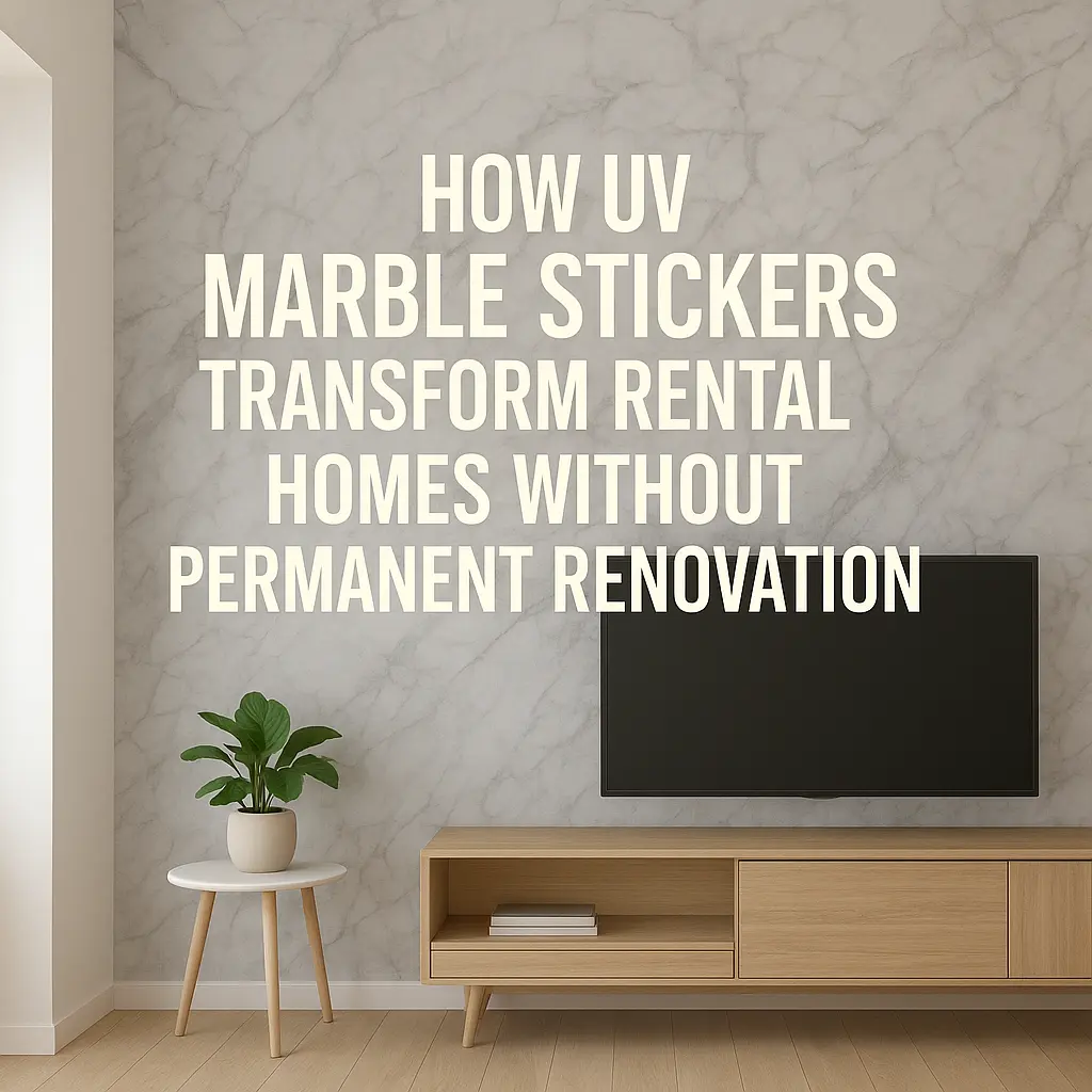 How UV Marble Stickers Transform Rental Homes Without Permanent Renovation