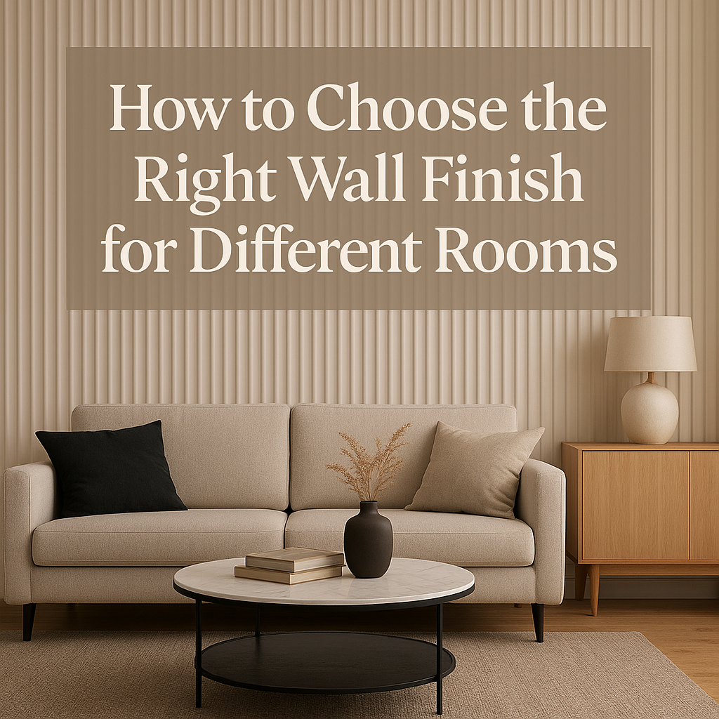 How to Choose the Right Wall Finish for Different Rooms