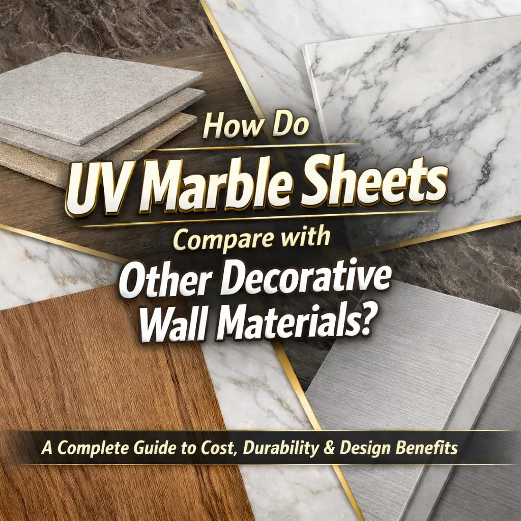 How Do UV Marble Sheets Compare with Other Decorative Wall Materials?