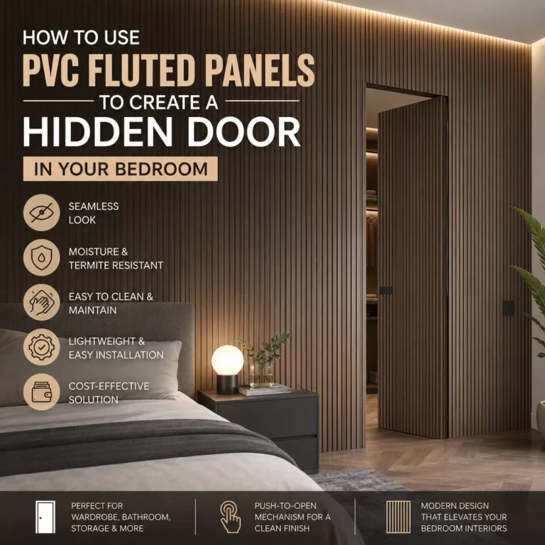 How to Use PVC Fluted Panels to Create a Hidden Door in Your Bedroom