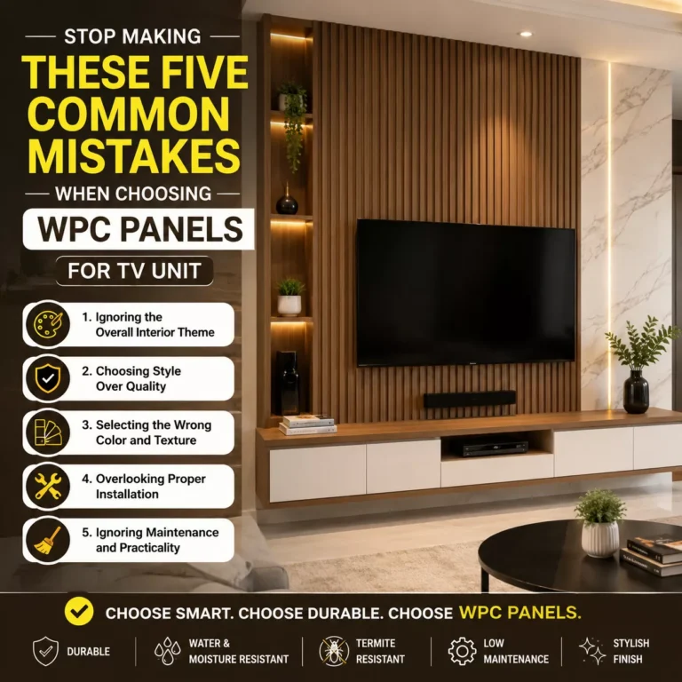Stop Making These Five Common Mistakes When Choosing WPC Panels for TV Unit