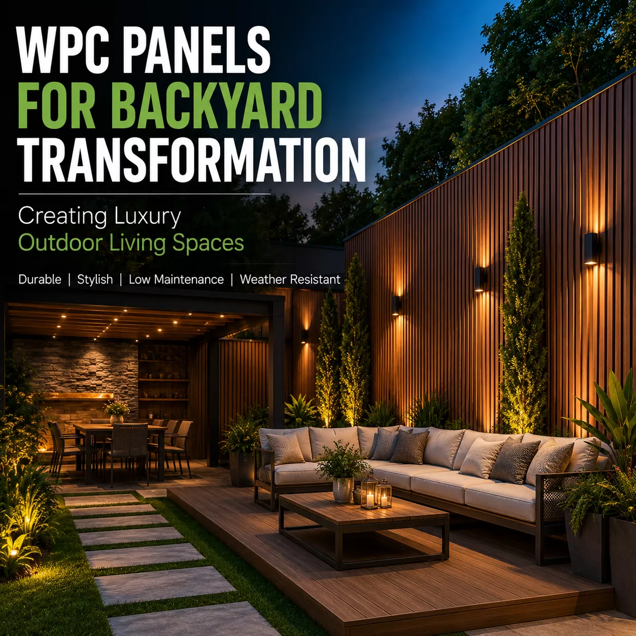 WPC Panels for Backyard Transformation: Creating Luxury Outdoor Living Spaces