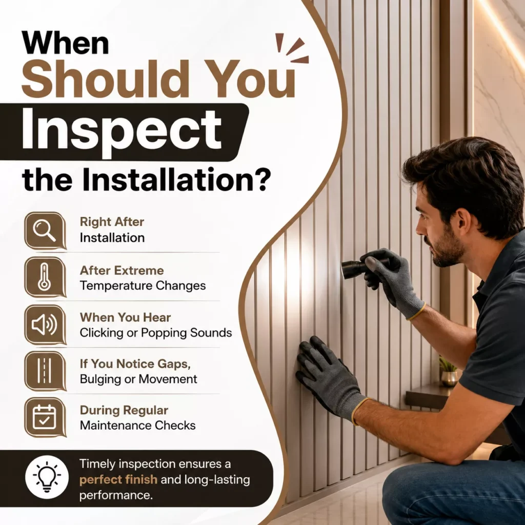 When Should You Inspect the Installation?