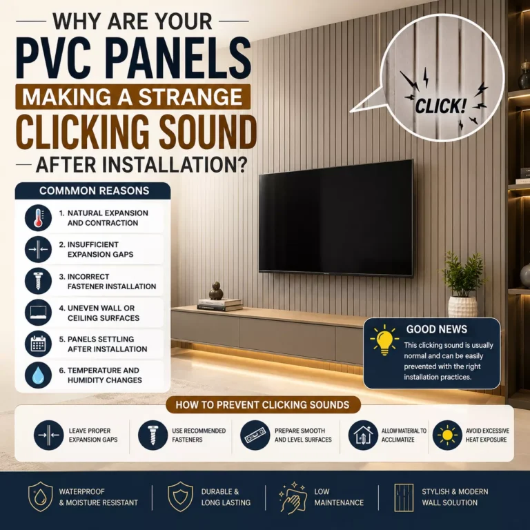 Why Are Your PVC Panels Making a Strange Clicking Sound After Installation?